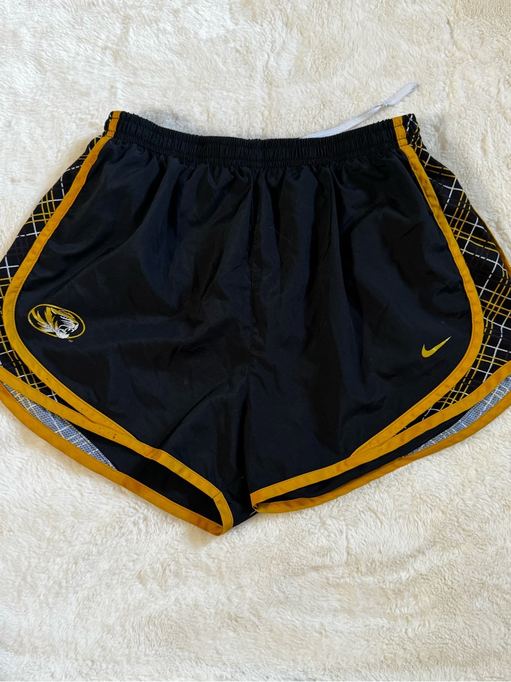 Nike Women’s Black and Gold Team Athletic Shorts